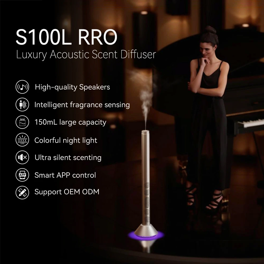 S100L PRO Premium Tower-Duftdiffusor mit Lautsprecher