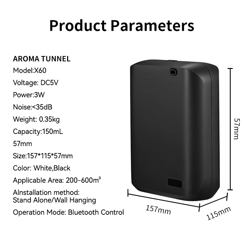 X60 Mini Bluetooth Wand-Duftdiffusor